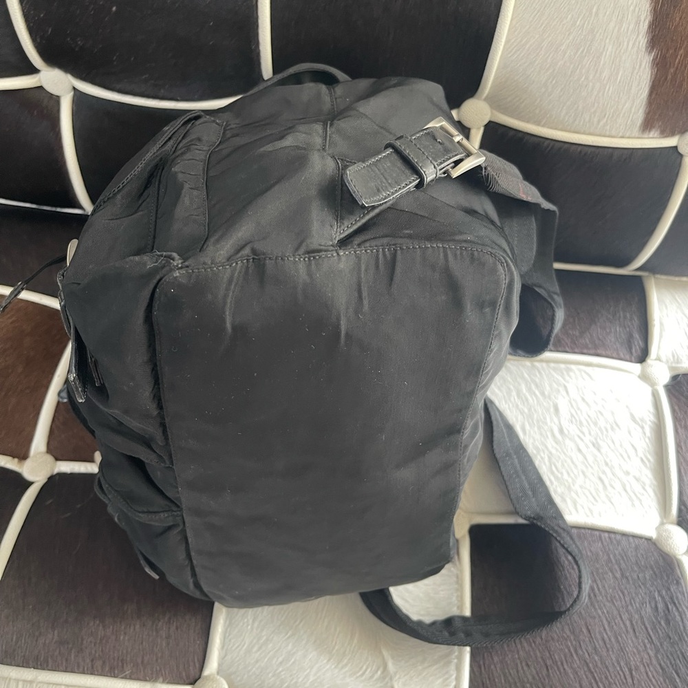Authentic Prada  Nylon Leather  Backpack  Black - Picture 10 of 16